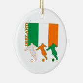 Soccer Ireland Keramisch Ornament (Rechts)