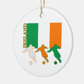 Soccer Ireland Keramisch Ornament (Links)
