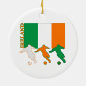 Soccer Ireland Keramisch Ornament (Achterkant)