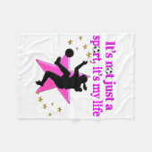 SOCCER IS MIJN LEVEN FLEECE DEKEN (Voorkant (Horizontaal))