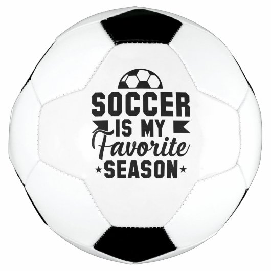 Soccer Is My Favorite Season Voetbal (Voorkant)