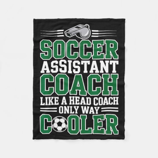 Soccer Istant Coach Like A Head Coach Only Way Coo Fleece Deken (Voorkant)