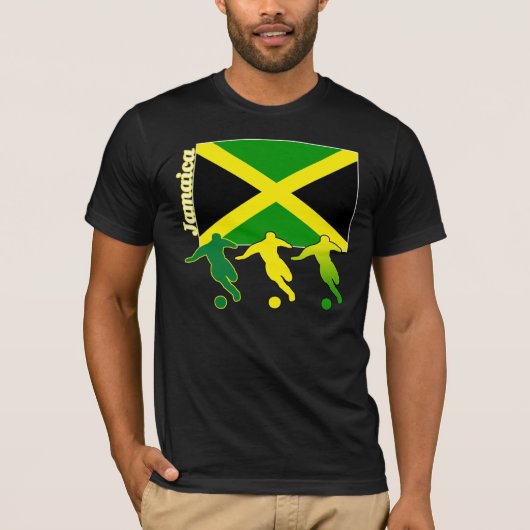 Soccer Jamaica Dark T-Shirt (Voorkant)