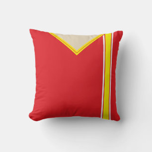 Soccer Jersey Blue Side Stripes Pillow Sjabloon Kussen