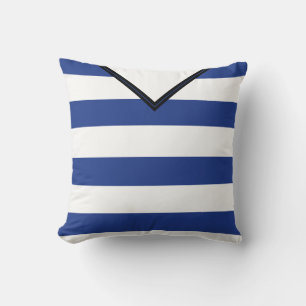 Soccer Jersey Blue Stripes Pillow Sjabloon Kussen