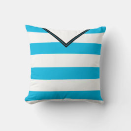 Soccer Jersey Blue Stripes Pillow Sjabloon Kussen