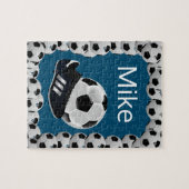 Soccer Jigzaag Puzzle Legpuzzel (Horizontaal)