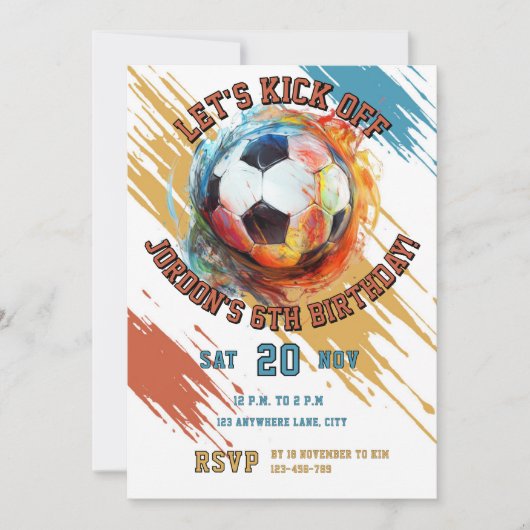 Soccer  kaart (Voorkant)