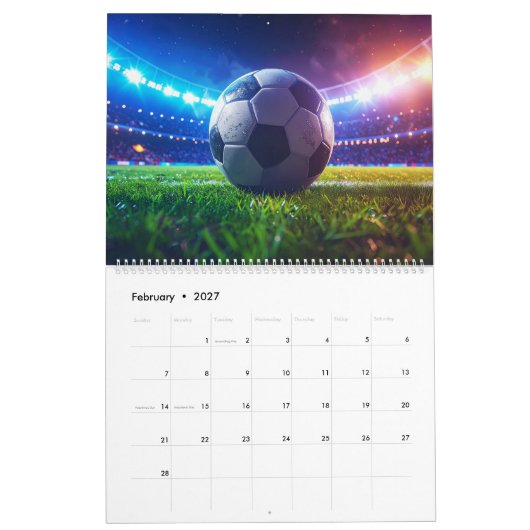 SOCCER KALENDER (Feb 2027)