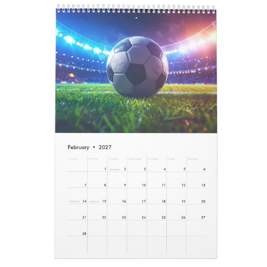SOCCER KALENDER (Feb 2027)