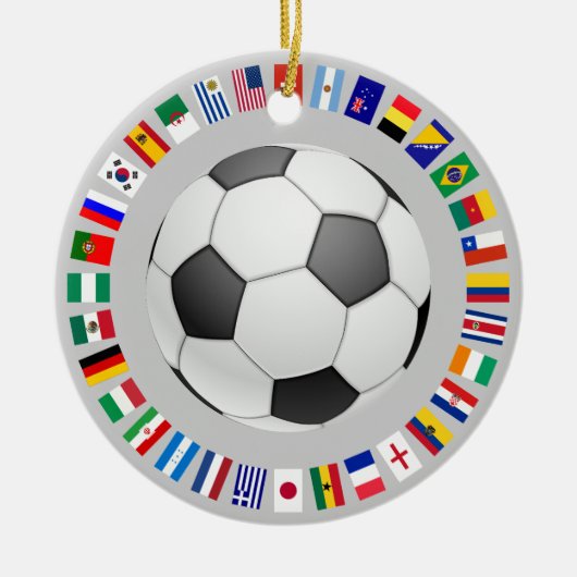 SOCCER KERAMISCH ORNAMENT (Voorkant)