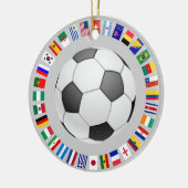 SOCCER KERAMISCH ORNAMENT (Links)