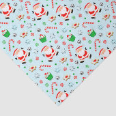 Soccer-kerstcadeaupapier Tissuepapier (Detail)