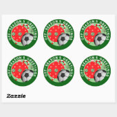 Soccer Kerstfeestdag Gift Stickers (Vel)