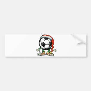 Soccer Kerstmis Bumpersticker