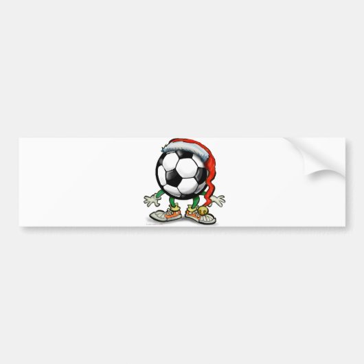 Soccer Kerstmis Bumpersticker (Voorkant)
