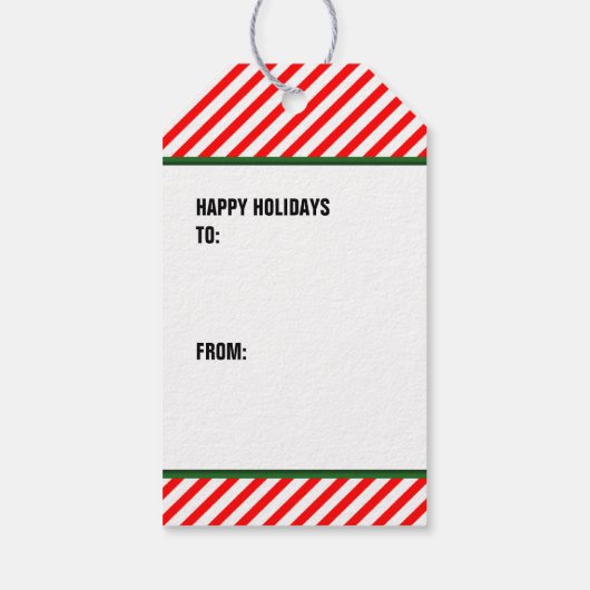 Soccer Kerstmis Cadeaulabel (Achterkant)