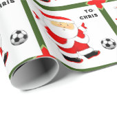 Soccer Kerstmis Cadeaupapier (Rol Hoek)