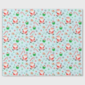 Soccer Kerstmis Cadeaupapier (Vlak)