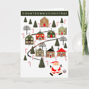 Soccer Kerstmis Feestdagen Kaart