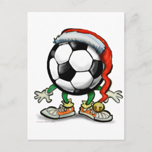 Soccer Kerstmis Feestdagenkaart