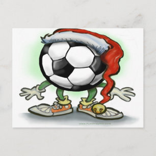 Soccer Kerstmis Feestdagenkaart