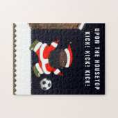 Soccer Kerstmis Jigzaag Puzzle Legpuzzel (Horizontaal)