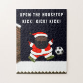 Soccer Kerstmis Jigzaag Puzzle Legpuzzel (Verticaal)