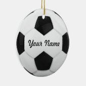 Soccer Kerstmis Keramisch Ornament (Rechts)