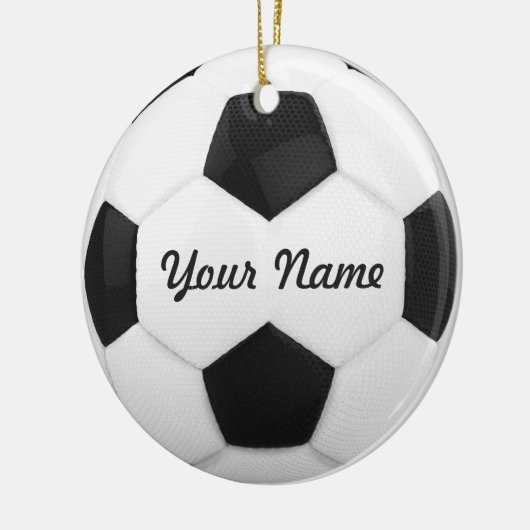 Soccer Kerstmis Keramisch Ornament (Links)
