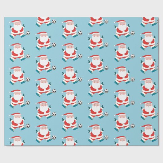 Soccer kerstwrapping Paper Cadeaupapier (Vlak)