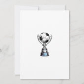 Soccer Kids Boy Birthday Party Invitation Kaart (Achterkant)