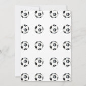 Soccer Kids Boy Birthday Party Invitation Kaart (Achterkant)