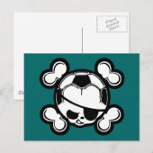 Soccer Kind Pirate Briefkaart (Voorkant / Achterkant)