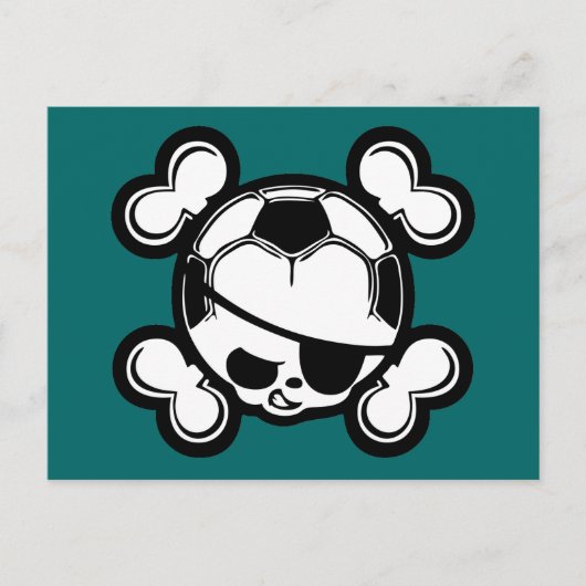 Soccer Kind Pirate Briefkaart (Voorkant)