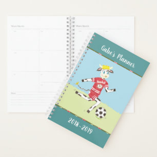 Soccer koe kind schoolplanner planner
