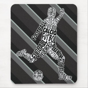 Soccer Languers Typografie Muismat