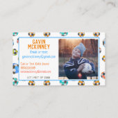 Soccer Laten we het contact van het Kind vermoorde Contactkaartje (Achterkant)