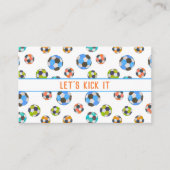 Soccer Laten we het contact van het Kind vermoorde Contactkaartje (Voorkant)