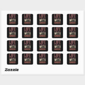 Soccer Life Is Better With Soccer Vierkante Sticker (Vel)