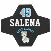 Soccer Llama - Blue, Black and White Voetbal (Enkel)