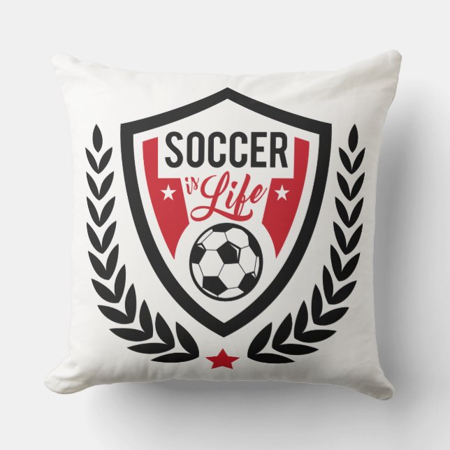 Soccer Logo werpt kussens (Voorkant)