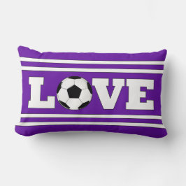Soccer LOVE Custom Colors Cute Sports Player Kussen