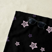 Soccer Love Cute Star Pattern Girls Personalized Strandlaken (In situ)