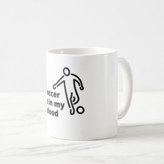 Soccer love fan player Koffee Mok (Voorkant rechts)