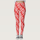 Soccer Love Print Leggings (Voorkant)