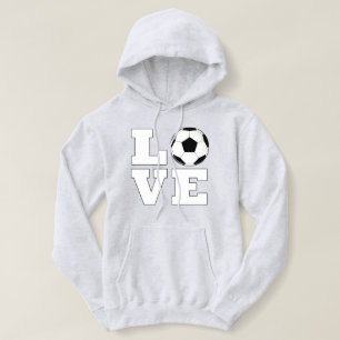 Soccer LOVE Sute Soccer Player Sports Hoodie