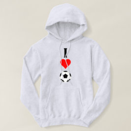 Soccer Lover I Love/Heart Soccer mannen Hoodie