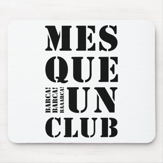 Soccer Lovers Design Byrcelona Fc T Shirt Muismat (Voorkant)