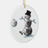 Soccer Lovers kerstcadeautjes Keramisch Ornament (Rechts)